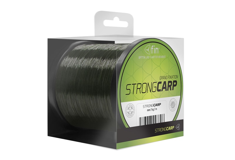 Fin Vlasec Strong Carp Tmavě olivový - 0,28mm 14,3lbs 300m