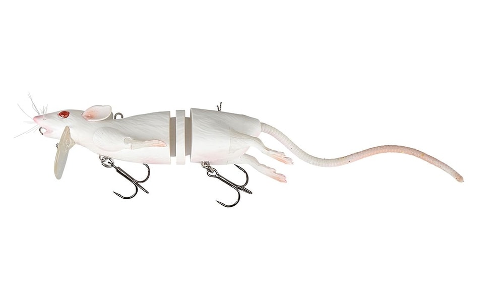 Savage Gear Nástraha 3D Potkan - White