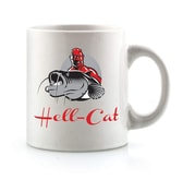 Hell-Cat Hrnek bílí s logem