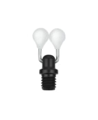 Fox Klip Black Label Pivoting Ball Clip - White