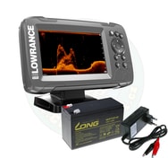 Lowrance Echolot HOOK² 5X se Sondou Splitshot + baterie + nabíječka ZDARMA