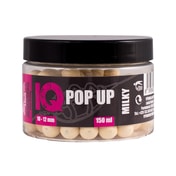 LK Baits Pop Up Fluoro Boilies IQ Method Feeder 10-12mm 150 ml - Milky