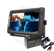 Lowrance Echolot Elite 12Ti² se sondou Active Imaging 3v1 + baterie + nabíječka ZDARMA