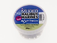 Bait-Tech Pelety Pre-Drilled Halibut Marine Hookers mixed 300g