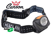 Carson Čelovka Lampada Testa 4 Led + 3 Red Led
