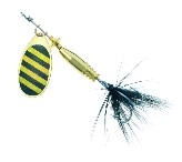 Balzer Rotační třpytka Colonel 3D s peřím Black stripe (černé pruhy) - 7g