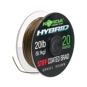 Korda Ztužená šňůrka Hybrid Stiff Gravel Brown 20lb 20m