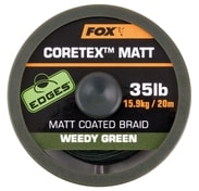 Fox Ztužená šňůrka Edges Coretex Matt 20m - Weedy Green 35lb