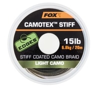 Fox Ztužená šňůrka Camotex Stiff 20m - Light Camo 20lb
