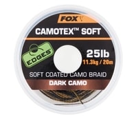 Fox Ztužená šňůrka Camotex Soft 20m - Dark camo 20lb