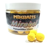 Mikbaits Boilie Mirabel Fluo 12mm 150ml - Půlnoční pomeranč